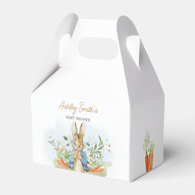Caja Para Regalos Baby Shower de Blue Peter Rabbit (Front Side)