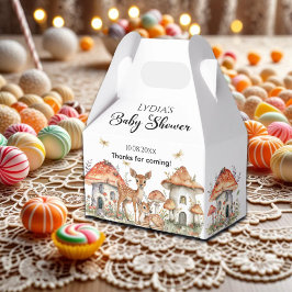 Caja Para Regalos Baby Shower de Boho Woodland Forest Animals