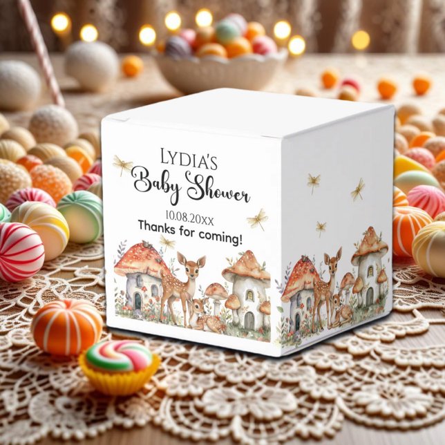 Caja Para Regalos Baby Shower de Boho Woodland Forest Animals (Subido por el creador)