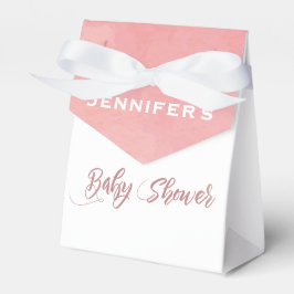 Caja Para Regalos Baby Shower de color de agua rosa