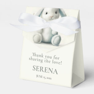 Caja Para Regalos Baby Shower de conejito acolchado