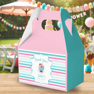 Caja Para Regalos Baby Shower de crema de hielo acuática