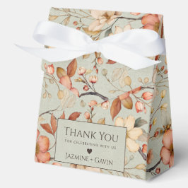 Caja Para Regalos Baby Shower de flor salvaje verde sabio personaliz