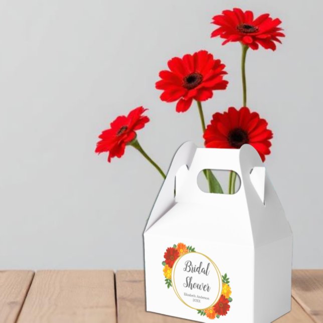 Caja Para Regalos Baby Shower de Florales de Otoño (Subido por el creador)