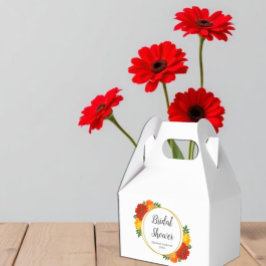 Caja Para Regalos Baby Shower de Flores de Otoño