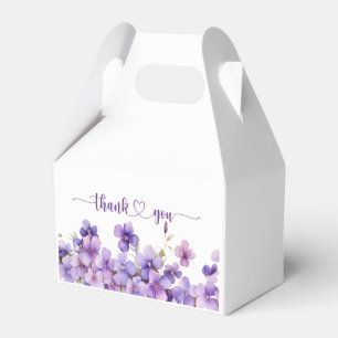 Caja Para Regalos Baby Shower De Flores Violetas Delicadas De Primav