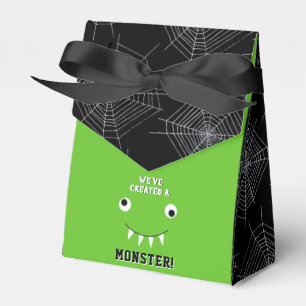 Caja Para Regalos Baby Shower de Halloween "Hemos creado un monstruo