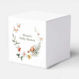 Caja Para Regalos Baby Shower de hongos boscosos encantados