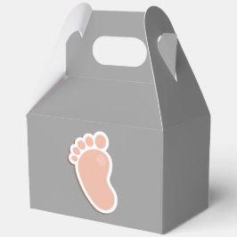 Caja Para Regalos Baby Shower de huella de bebé