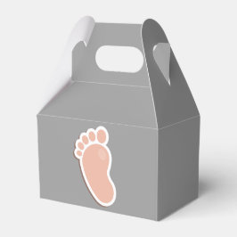 Caja Para Regalos Baby Shower de huella de bebé
