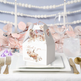 Caja Para Regalos Baby Shower de la caída de calabaza y flores