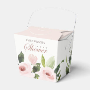CAJA PARA REGALOS BABY SHOWER DE LA ROSA DE LA ROSA DE RUBOR SUTFT