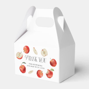 Caja Para Regalos Baby Shower de las manzanas rojas