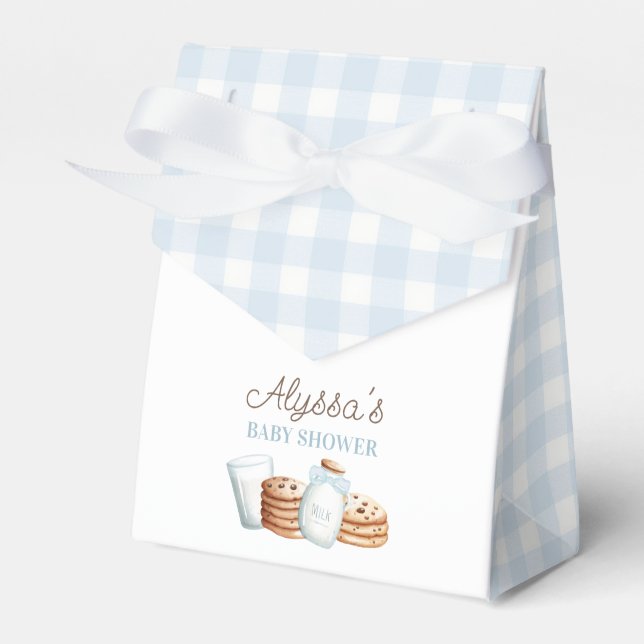 Caja Para Regalos Baby Shower de leche y cookies (Front Side)