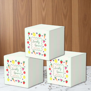 Caja Para Regalos Baby Shower de Mercado de Granjero de Producción L