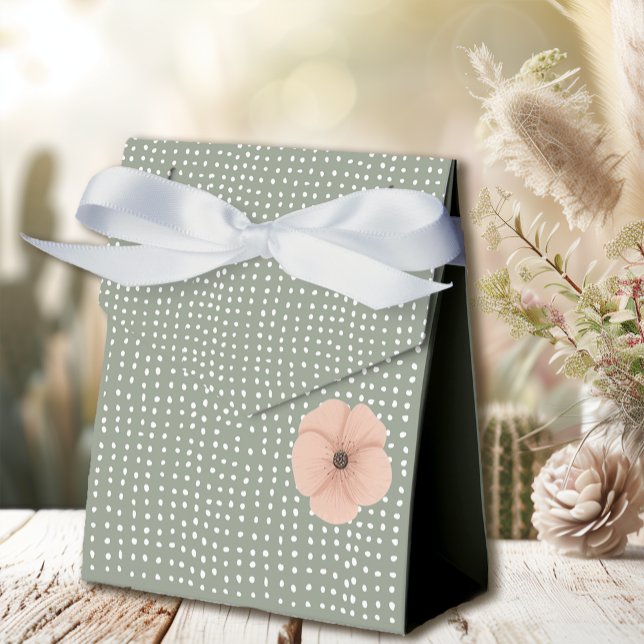 Caja Para Regalos Baby Shower de Moda del desierto (Create memories with this beautiful desert chic favor box.)