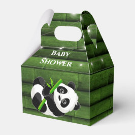 Caja Para Regalos Baby Shower de moda Panda Bear Bamboo