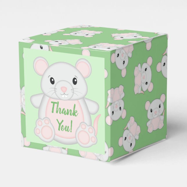 Caja Para Regalos Baby Shower de mouse (Costado Anverso)