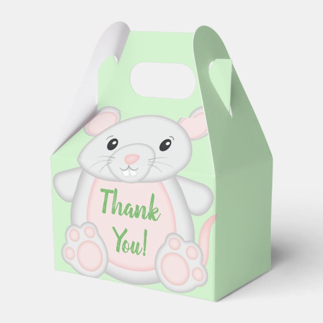 Caja Para Regalos Baby Shower de mouse (Front Side)