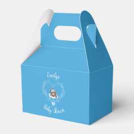 Caja Para Regalos Baby Shower De Oso De Teddy De Nieve Emocionado