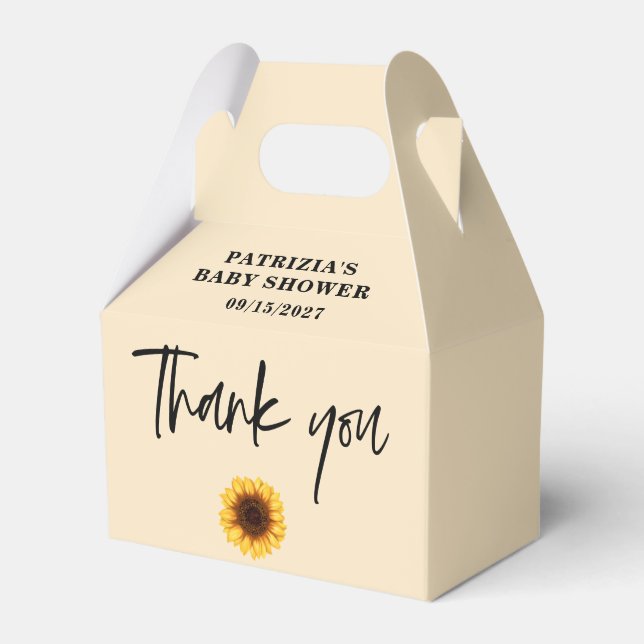 Caja Para Regalos Baby Shower de otoño (Front Side)