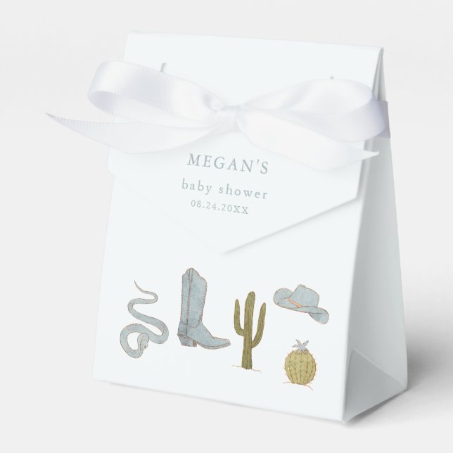 Caja Para Regalos Baby Shower de Southern Cowboy (Front Side)