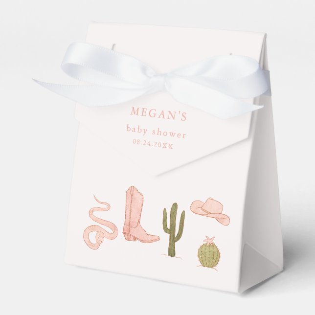 Caja Para Regalos Baby Shower de Southern Cowgirl (Front Side)
