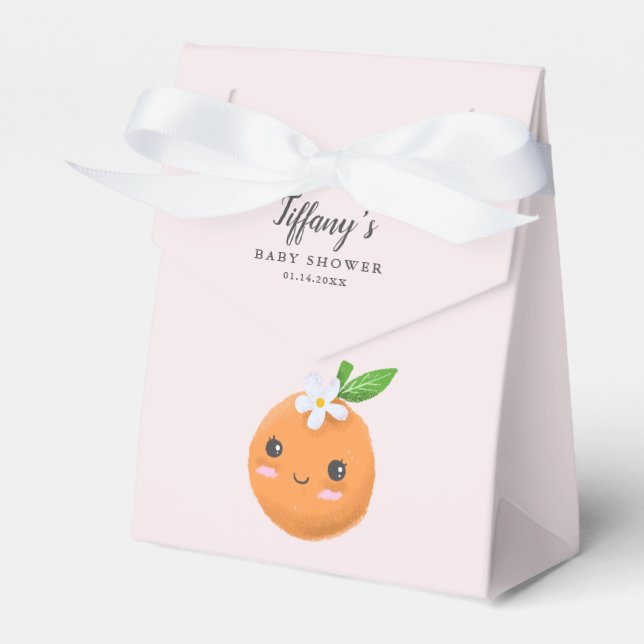 Caja Para Regalos Baby Shower de tema rosado (Front Side)