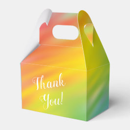 Caja Para Regalos Baby Shower de tinte de tinta arco iris