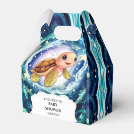 Caja Para Regalos Baby Shower de tortuga simple