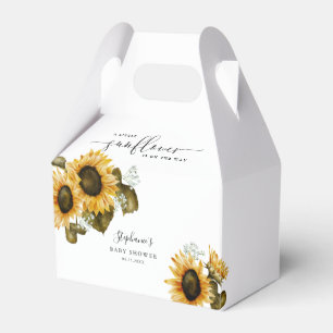 Caja Para Regalos Baby Shower de verano de girasol