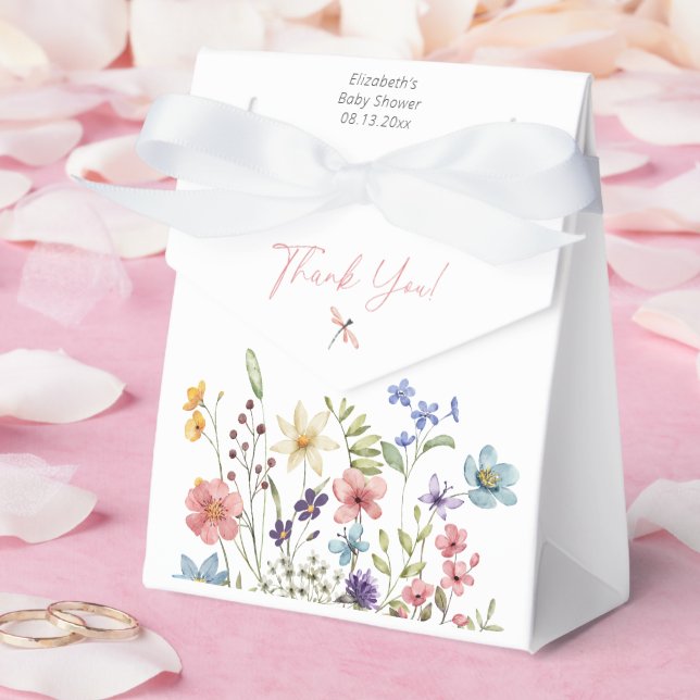 Caja Para Regalos Baby Shower de Wilflower Butterfly Garden (Boda)