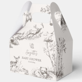 Caja Para Regalos Baby Shower de Woodland Animals