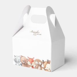 Caja Para Regalos Baby Shower de Woodland Animals