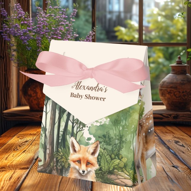 Caja Para Regalos Baby Shower de Woodland Animals (Subido por el creador)