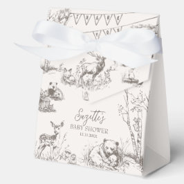 Caja Para Regalos Baby Shower de Woodland Animals