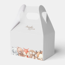 Caja Para Regalos Baby Shower de Woodland Animals