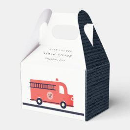 Caja Para Regalos Baby Shower del motor de camión de bomberos de cam