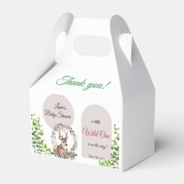 Caja Para Regalos Baby Shower del tema editable Cute Woodland