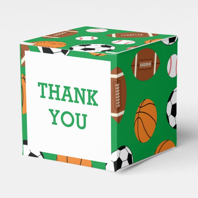 Caja Para Regalos Baby Shower deportivo (Costado Anverso)