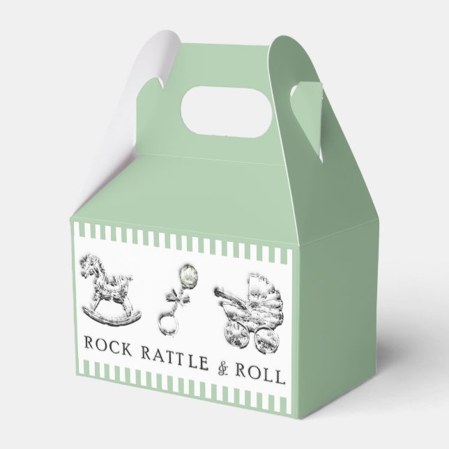 Caja Para Regalos Baby Shower divertida (Reverso)