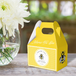 Caja Para Regalos Baby Shower dulce y vintage Mama-To-Bee