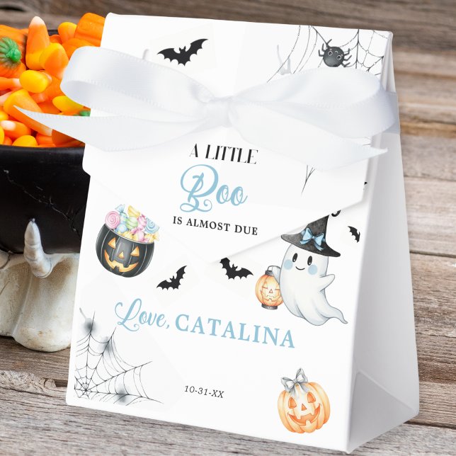 Caja Para Regalos Baby Shower fantasma Blue Halloween (Subido por el creador)