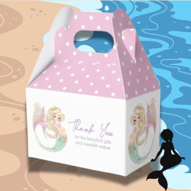 Caja Para Regalos Baby Shower, Fiesta de la sirena marina (Make your mermaid party celebration magical with creative ideas, themed decorations, and fun  )