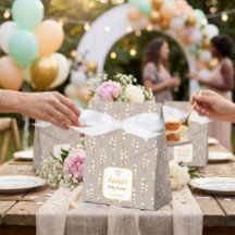 Baby Shower Floral de Algodón Elegante