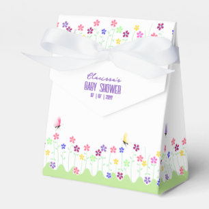 Caja Para Regalos Baby Shower floral de primavera simple