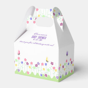 Caja Para Regalos Baby Shower floral de primavera simple