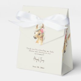 Caja Para Regalos Baby Shower Floral Rosa Pony & Cow