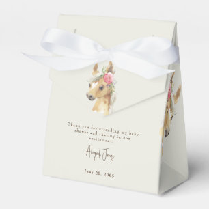 Caja Para Regalos Baby Shower Floral Rosa Pony & Cow