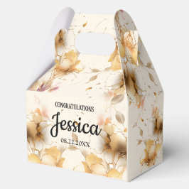 Caja Para Regalos Baby Shower Floral Rústico 4.5"w x 2.75"l x 5.5"h